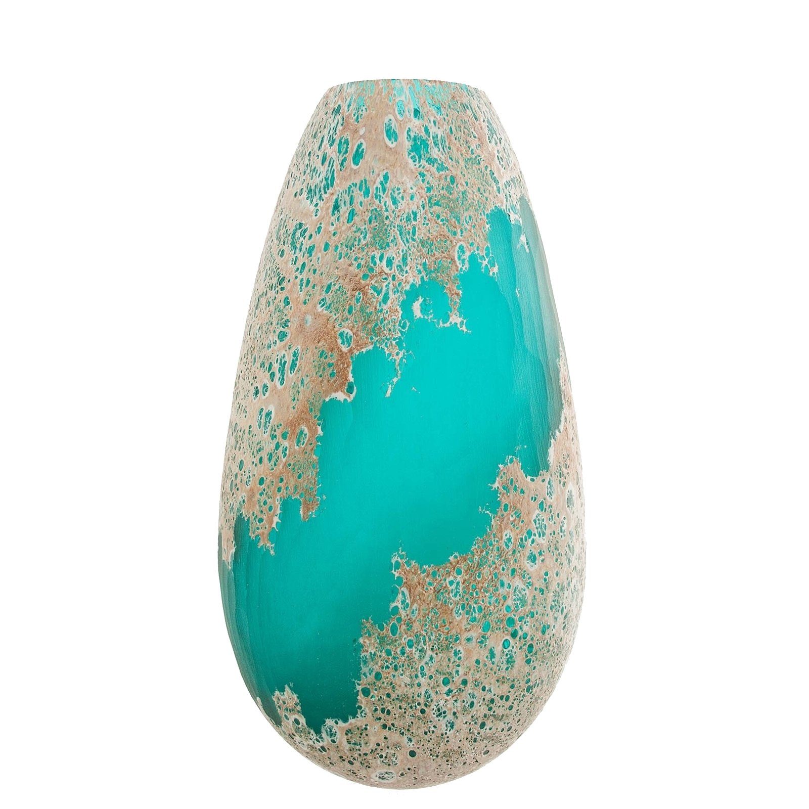 Dekovase Vase Ocean XXL
Vase aus dickwandigem Glas
Harmonische Farbkombination und interessanter Wechsel der Oberflächenstruktur
Stilvolle Dekoration
Maße 20,8 x 37 x 12,8 cm
Jede Vase ein Unikat
