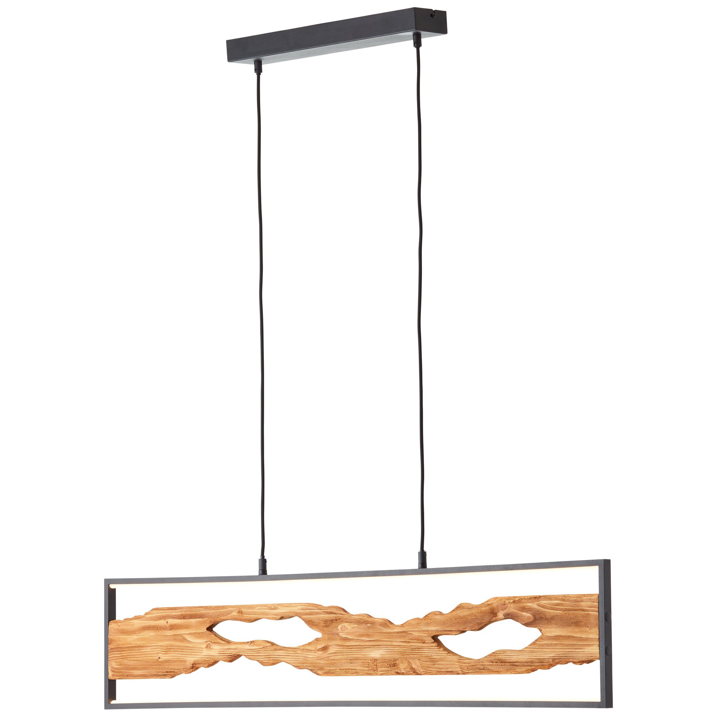 LED Pendelleuchte Chaumont

LED fest integriert, Warmweiß, Breite 100 cm, 2300 lm, kürzbar, Aluminium/Metall/Holz, schwarz/holz
