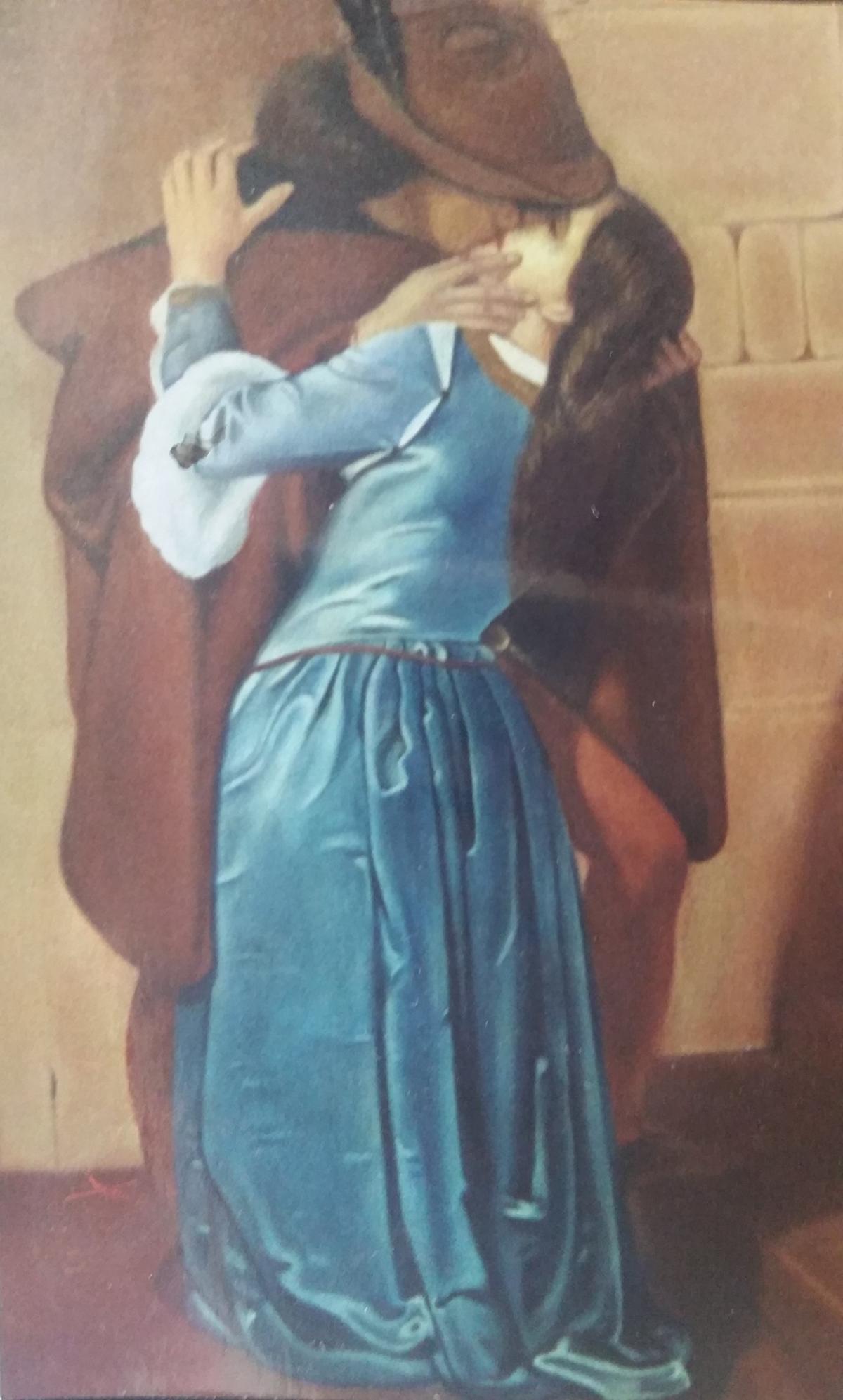 Verkauft. Der Kuss Studie nach Francesco Hayez 1859
